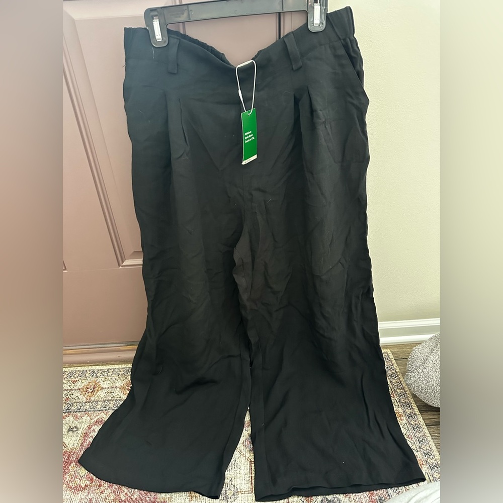Halara Black Wide-Leg Pants